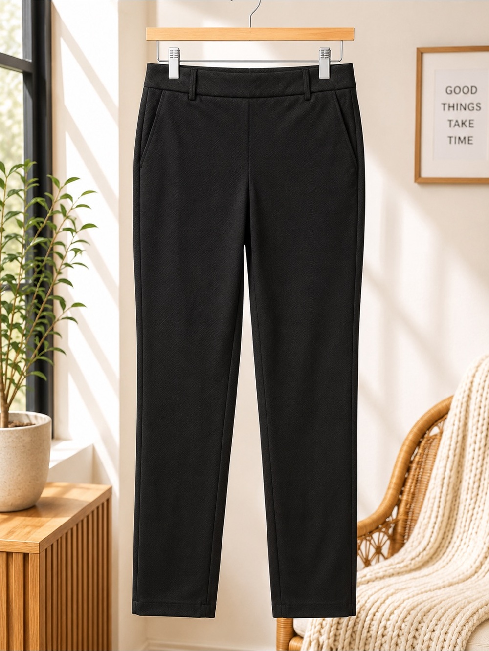 Dalia Black Women’s Stretchy Dress Pant